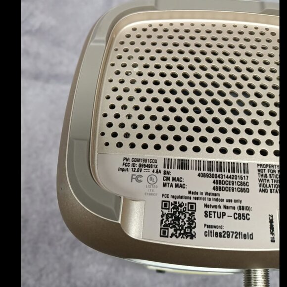 Xfinity Gateway Router CGM4981 FOR PARTS ONLY - Picture 4 of 5